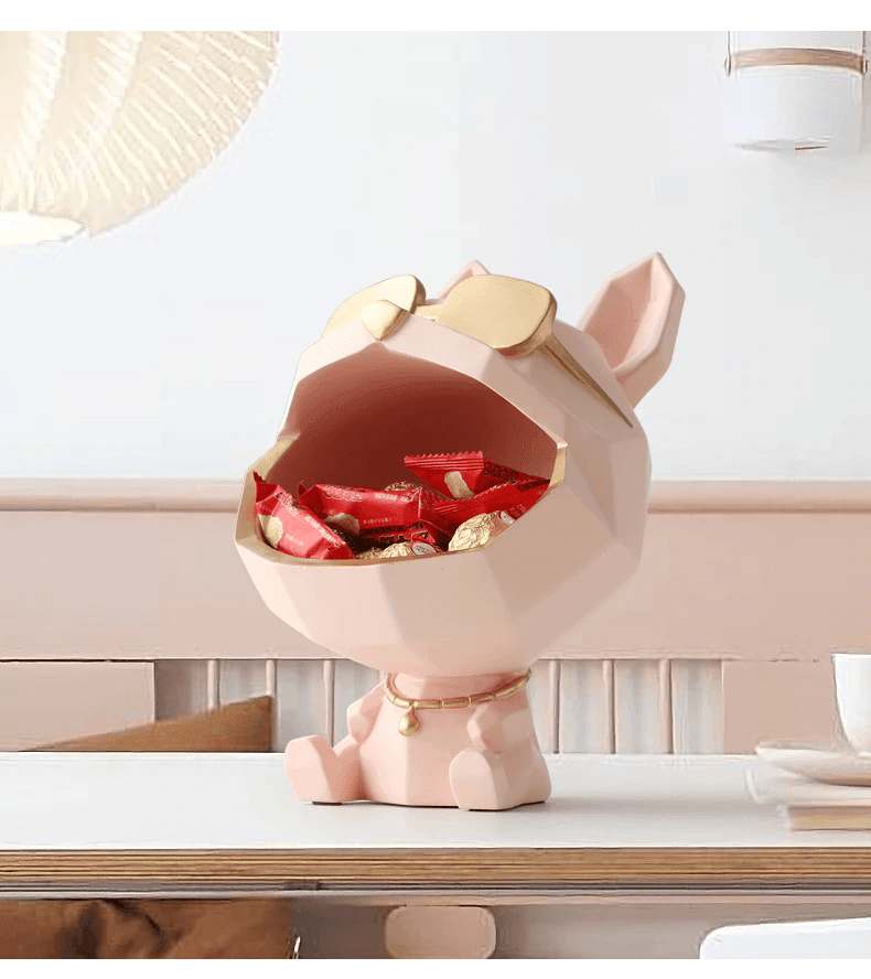 Cool Dog Figurine Storage Dish