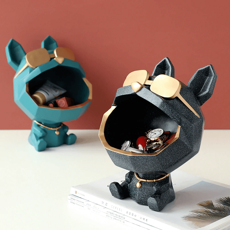 Cool Dog Figurine Storage Dish