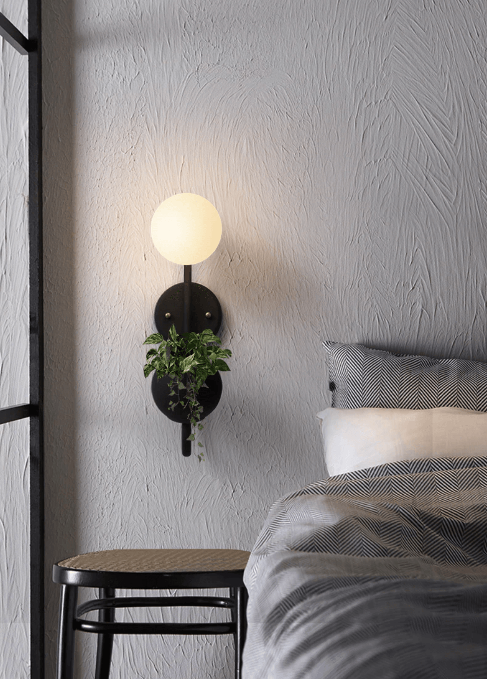 Savoy Wall Lamp, Planter & Organizer