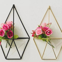 2-Piece Geometric Wall-Mounted Air Plant Hangers