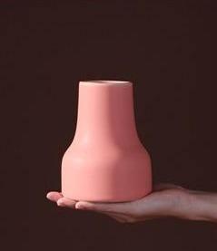 Warm Berry Palette Ceramic Flower Vase