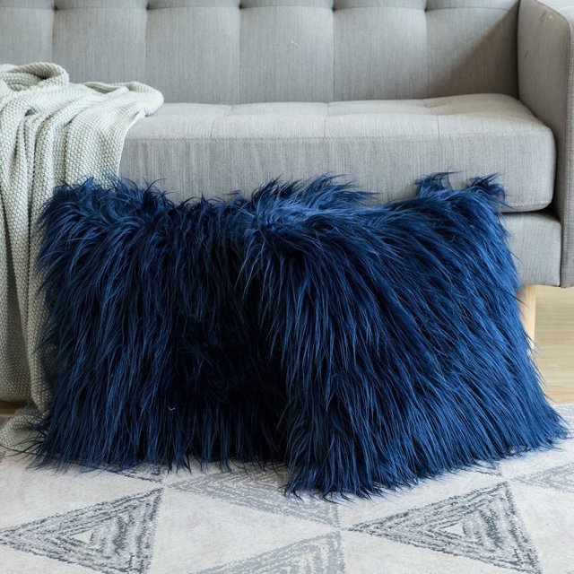 Soft Fur Plush Cushion Cover