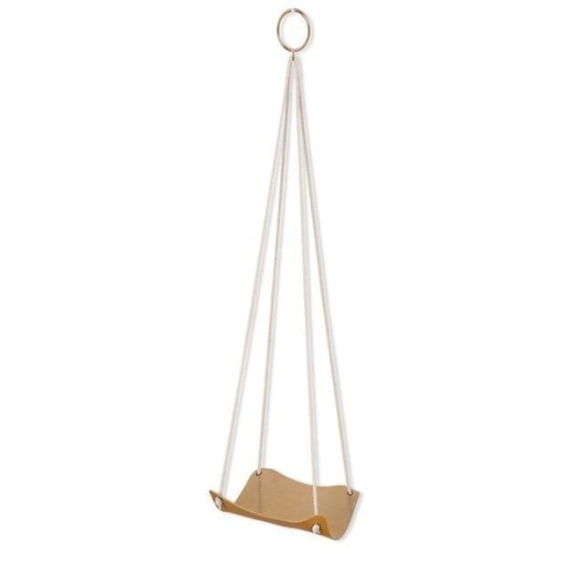 Vegan Leather and Rope Plant Hanger