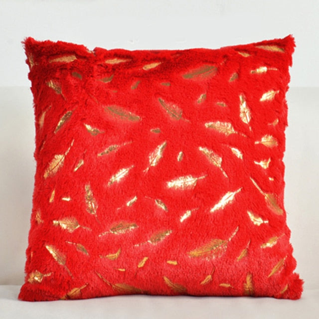 Fashion Feather Fur Decorative Cushion Cover