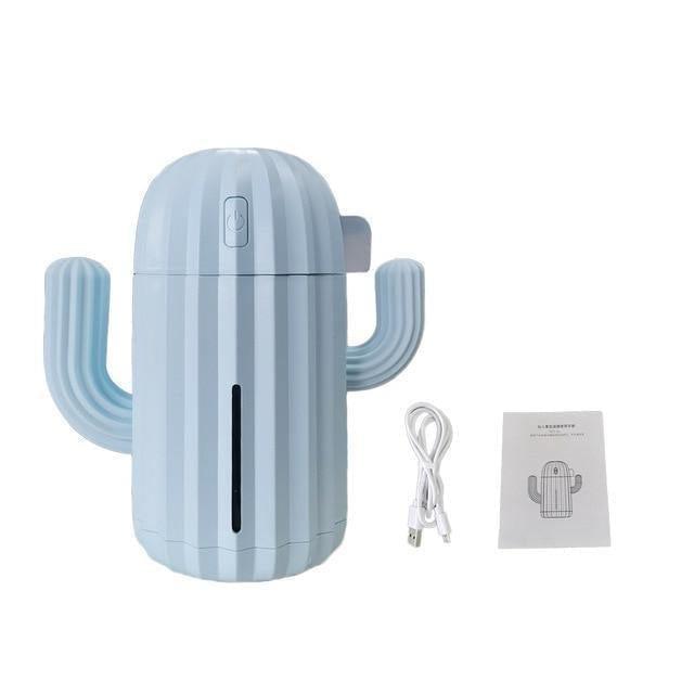 Mini Cactus LED USB Humidifier LightBlue / 1x | Sage & Sill