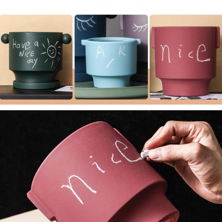 DIY Doodle Ceramic Planters