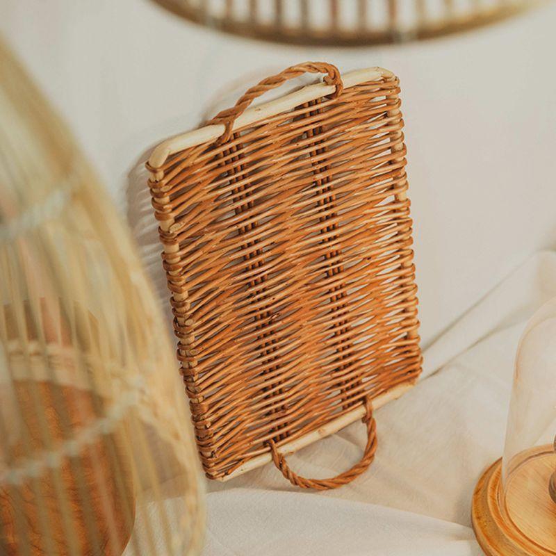 Woven Rattan Serving Tray