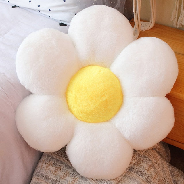 Stuffed Six Petal Flower Cushion Girly Room Decor